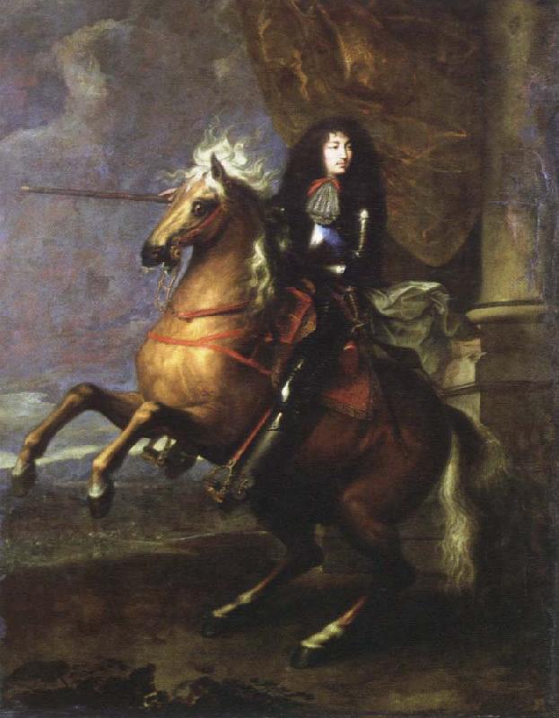 Charles Lebrun equestrian portrait of louis xlv